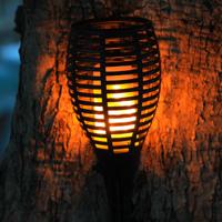 Tuinfakkelset op zonne-energie Lumi Garden Maity Sun Mini Zwart Plastic 70 cm (2 Stuks) - thumbnail