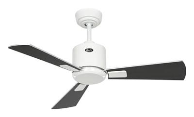 CasaFan ECO NEO III 92 WE-WN/SI WiFi Flügel Wenge/silber Plafondventilator 12 W (Ø x h) 92 cm x 360 mm Wit Met afstandsbediening, Timer, Met wintermodus,