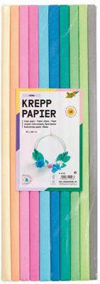 Folia crêpepapier, 10 rollen, ft 200 x 50 cm, geassorteerde kleuren, trend Folia crêpepapier, 10 rollen, ft 200 x 50 cm, geassorteerde kleuren, trend