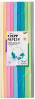 Folia crêpepapier, 10 rollen, ft 200 x 50 cm, geassorteerde kleuren, trend - thumbnail
