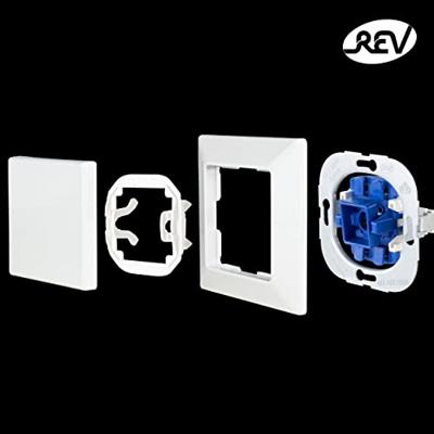 REV 0299350006 Jaloezie-schakelaar Inzetstuk Technik Wit, Blauw 1 stuk(s)
