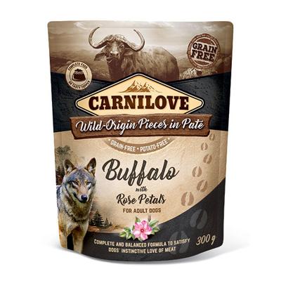 CARNILOVE DOG POUCH BUFFEL / ROZENBLAD 12X300 GR CARNILOVE DOG POUCH BUFFEL / ROZENBLAD 12X300 GR