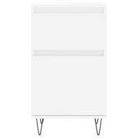 Dressoirs 2 st 40x35x70 cm bewerkt hout wit - thumbnail