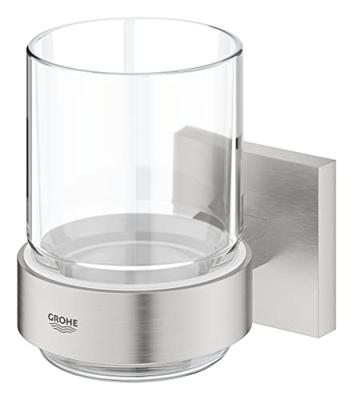 Glas GROHE Start Cube met Houder Supersteel