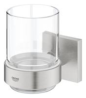 Glas GROHE Start Cube met Houder Supersteel - thumbnail
