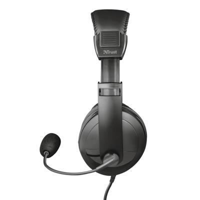 Trust 21661 hoofdtelefoon/headset Hoofdband Zwart