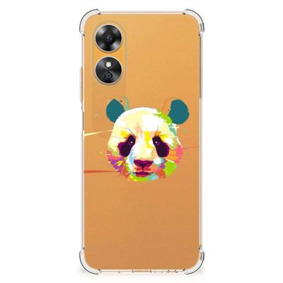 OPPO A17 Stevig | Bumper Hoesje | Panda Color