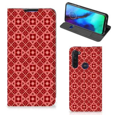 Motorola Moto G Pro | Hoesje met Magneet | Batik Rood
