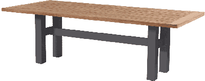 Hartman Tuintafel 'Sophie Yasmani' Teakhout, 240 x 100cm, kleur Naturel/Antraciet
