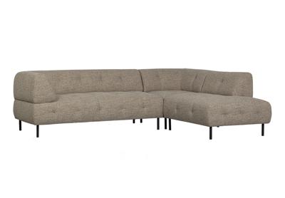 WOOOD Hoekbank 'Lloyd' Rechts, kleur Bruin Melange