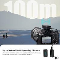 Boya 2.4 ghz ultra-compacte microfoon draadloos by-xm6-s1 - thumbnail