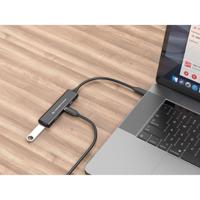 Conceptronic HUBBIES12B interface hub USB 3.2 Gen 1 (3.1 Gen 1) Type-C 5000 Mbit/s Zwart - thumbnail