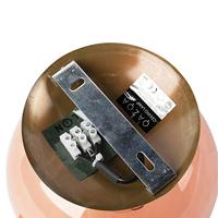 QAZQA Art deco plafondlamp messing met roze glas - Pallon - thumbnail