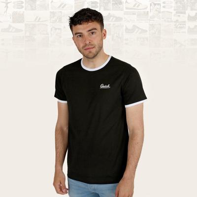 Heren T-shirt Kapitein | Zwart/Wit