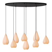 Lucide CINZIA - Hanglamp - 8xE27 - Wit - thumbnail