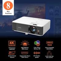 BenQ TK700 beamer/projector Projector met normale projectieafstand 3200 ANSI lumens DLP 2160p (3840x2160) 3D Zwart, Wit - thumbnail