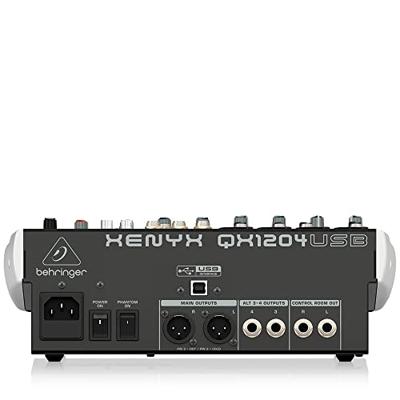 Behringer XENYX QX1204USB PA en studiomixer Behringer XENYX QX1204USB PA en studiomixer