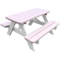 Kinderpicknicktafel Minnie roze/wit - thumbnail