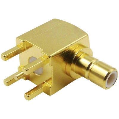 TRU COMPONENTS 5972568 SMB-connector Stekker, inbouw horizontaal 50 Ω 1 stuk(s)