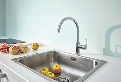 Grohe QuickFix Start Flow keukenmengkraan met hoge uitloop chroom - thumbnail