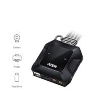 ATEN CS22H KVM-switch HDMI 4096 x 2160 Pixel - thumbnail