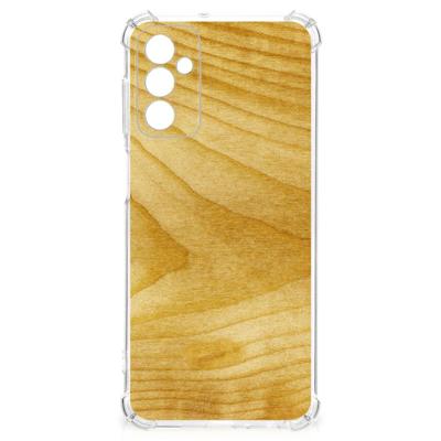 Samsung Galaxy M13 4G | M23 Stevig Telefoonhoesje Licht Hout