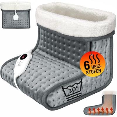 Elektrische voetenwarmer grijs met 6 warmtestanden 100W Elektrische voetenwarmer grijs met 6 warmtestanden 100W