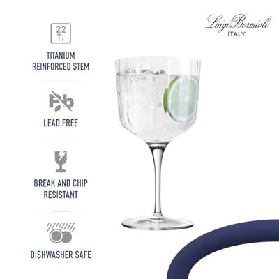 Luigi Bormioli Gin Tonic Glazen - Cocktailglazen - Bach - 600 ml - 4 stuks