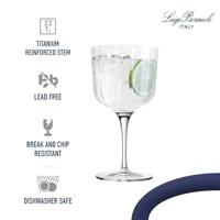 Luigi Bormioli Gin Tonic Glazen - Cocktailglazen - Bach - 600 ml - 4 stuks - thumbnail