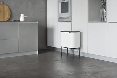 Brabantia Bo touch bin 11+23 liter white - thumbnail