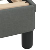 Bedframe zonder matras stof donkergrijs 140x190 cm - thumbnail
