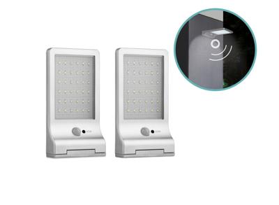 2-pack LED Lovers Kansas Solar Flat Light - Met Bewegingssensor - IP44 - Zwart