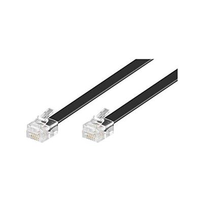 Goobay Telefoon (analoog) Kabel [1x RJ12-stekker - 1x RJ12-stekker] 10.00 m Zwart