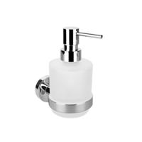Zeepdispenser Sapho X-Round Hangend 150 ML Chroom / Melkglas - thumbnail