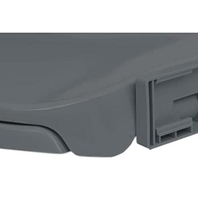 VidaXL Toiletbril soft-close ovaal grijs VidaXL Toiletbril soft-close ovaal grijs