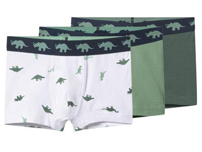 lupilu Set van 3 kinder boxers (Groen/wit, 110/116)