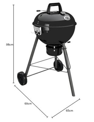 OUTDOORCHEF CHELSEA 480 C Barbecue Ketel Houtskool Zwart OUTDOORCHEF CHELSEA 480 C Barbecue Ketel Houtskool Zwart