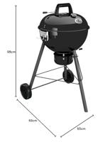 OUTDOORCHEF CHELSEA 480 C Barbecue Ketel Houtskool Zwart - thumbnail