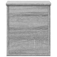 Opbergbox 30x35x35 cm bewerkt hout grijs sonoma eikenkleurig - thumbnail