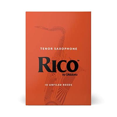D'Addario Woodwinds RKA1030 Rico Tenorsaxofoonriet, sterkte 3.0, 10-pack, Unfiled D'Addario Woodwinds RKA1030 Rico Tenorsaxofoonriet, sterkte 3.0, 10-pack, Unfiled