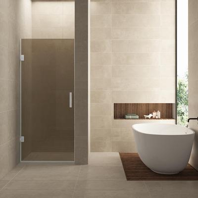 Nisdeur Wiesbaden Less 90x200 cm 8 mm Nano Vintage Brons Glas Geborsteld Staal Nisdeur Wiesbaden Less 90x200 cm 8 mm Nano Vintage Brons Glas Geborsteld Staal