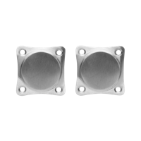 De Oude Deurklink Blindrozet vierkant - mat nikkel - thumbnail