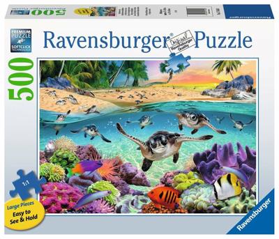 Ravensburger legpuzzel baby zeeschildpadden, 500st.