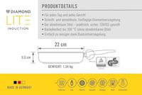 Vierkante koekenpan 22 cm - Woll | Diamond lite Induction - thumbnail