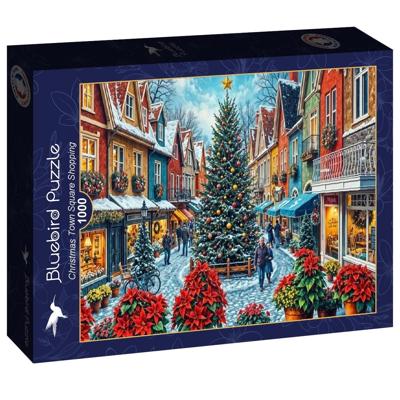 Christmas Town Square Shopping Puzzel 1000 stukjes