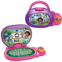 VTech Dora Avonturenlaptop Paars/Roze - thumbnail