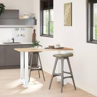 Bartafelpoten 2 st 50x(90-91) cm staal wit - thumbnail