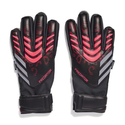 adidas Predator Match Fingersave Keepershandschoenen Kids Zwart Rood Grijs adidas Predator Match Fingersave Keepershandschoenen Kids Zwart Rood Grijs