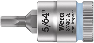 Wera 8740 A 05003380001 Inbus Dopsleutel-bitinzet 5/64 1/4 (6.3 mm)