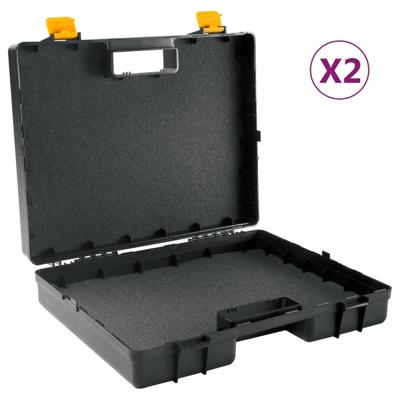 VidaXL Machinekoffers 2 st universeel met schuimrubber polypropeen VidaXL Machinekoffers 2 st universeel met schuimrubber polypropeen